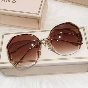 Women geometric lense fashion glasses
